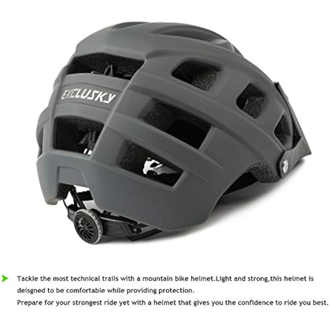 Exclusky Mountain Bike Helmet, MTB Helmet Adult Lightweight Breathable Mens Bike Helmet Cycling Mountain & Road Bicycle Helmets for Men Women