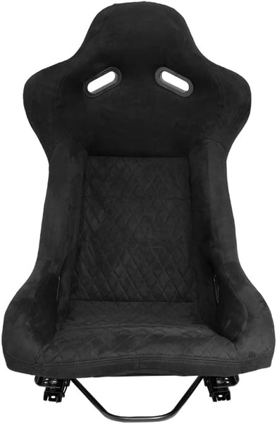 AutoStyle Sport seat 'LV' - Black - Non-reclinable fibreglass back-rest - incl. slides