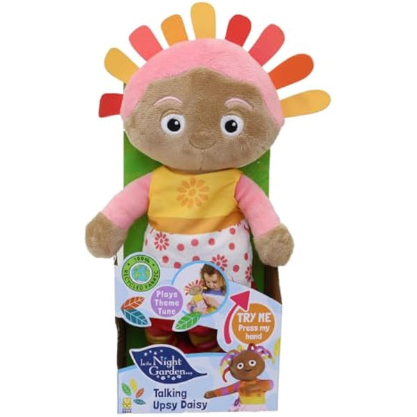 In the Night Garden Upsy Daisy Talking Teddy Bear, Cbeebies Cute & sensory toys. Comforting sounds. Kids Toys & Baby toys 0-6 months, Pink