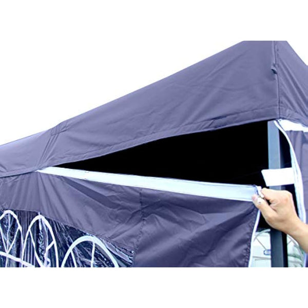 All Seasons Gazebos | 2.5x2.5m Fully Waterproof, Heavy Duty Pop Up Gazebo | 4 Side Walls & Accessory Pack (Navy Blue)