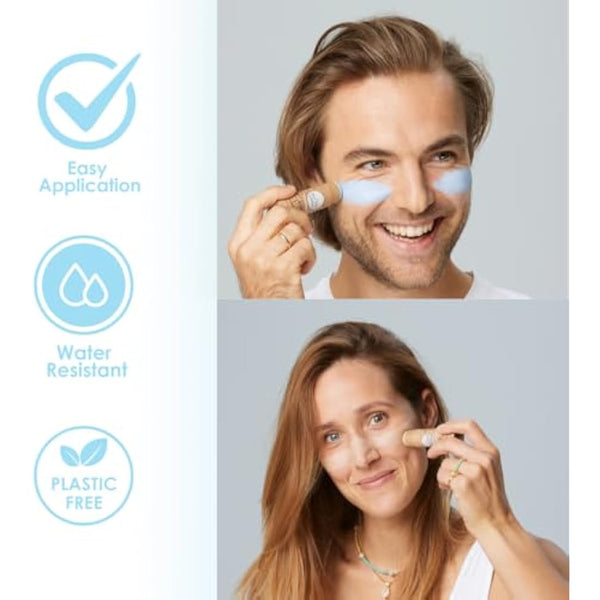 Aloha Sun Stick SPF 50+, Ideal for Water Sports & Surfing, Mineral Sunscreen Stick SPF 50 Face, Sunblock Stick, Sun Block Sticks for Face, SPF Stick, Zinc Stick Alternative Sunstick, 2pcs blue + beige