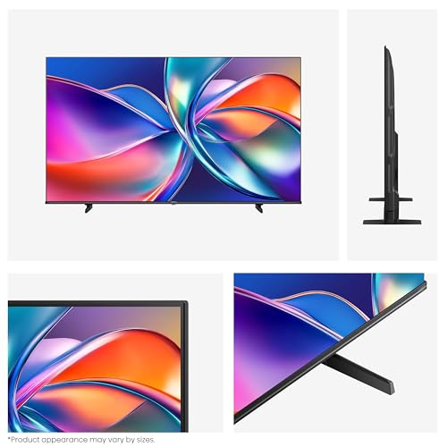 Hisense 55 Inch 4K QLED Smart TV 55E77NQTUK - Quantum Dot Colour, 4K AI Processor, Dolby Vision Atmos, Smooth Motion, Sports Mode, Vidaa OS with Freely, Youtube, Netflix and Disney+ (2024 Model)