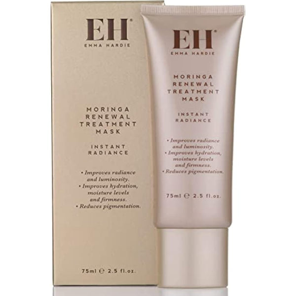 Emma Hardie 75ml Moringa Renewal Treatment Mask, Moisturizes & Firms Skin, Reduces Pigmentation & Evens Out Complexion, Suitable for Sensitive Skin, Vegan & Cruelty Free