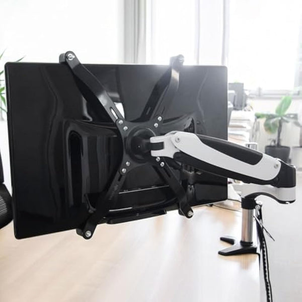 hjh OFFICE 802001 VESA Adaptor for 15-27 Inch Monitors without VESA Hole Pattern VM-A4 Steel Adapter Set Maximum Load 10 kg