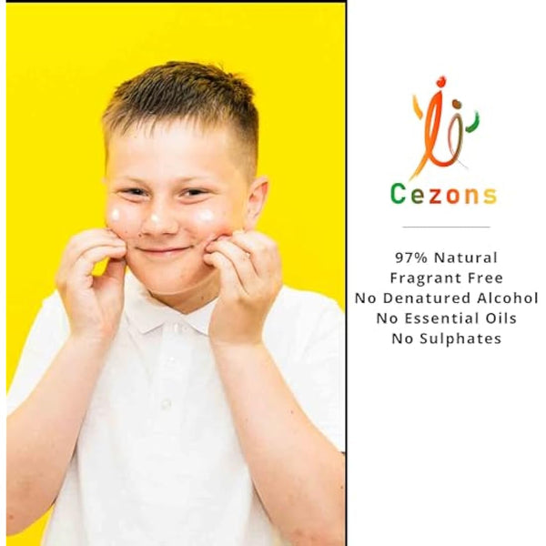Cezons Lights Out Night Cream - Gentle Face Cream for Kids - Hyaluronic Acid Moisturiser - Fragrance-Free Skincare Gifts for Teenage Girls and boys Teen Girl Gifts, Skincare Kids Moisturiser