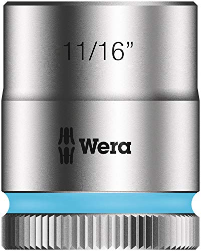 Wera 05004051001 8100 SB 11 Zyklop Metal Ratchet Set with switch lever, 3/8" drive, imperial, 29 pieces, Silver