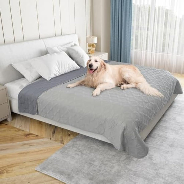 PICK FOR LIFE Waterproof Dog Blanket For Bed, 208×259cm Dog Blankets Washable Soft Reversible Puppy Blankets Anti Scratches Dirty for Bed Sofa Furniture