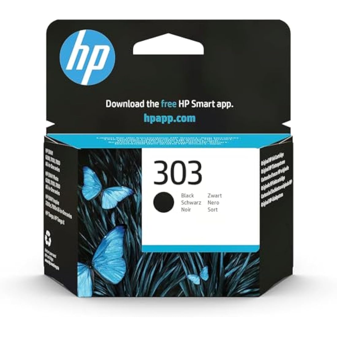 HP T6N02AE 303 Original Ink Cartridge, Black, Single Pack (Packaging May Vary)