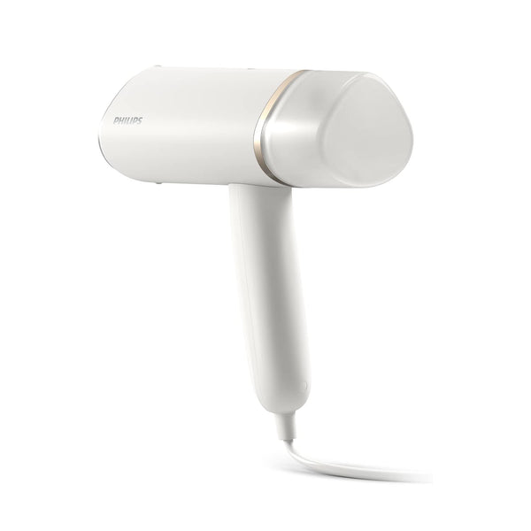 Philips 3000 Series Handheld Steamer, 1000W, 20 g/min Steam, Kills Germs, Detachable 100ml Water Tank, Compact + Foldable, Plastic Plate, Blue (STH3000/26)