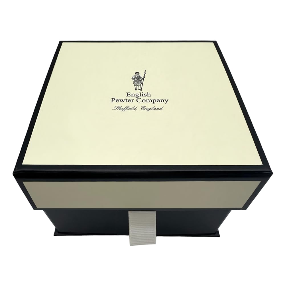 English Pewter Company Stag Head Whisky Glass Tumbler with Pewter Base [STAG104]