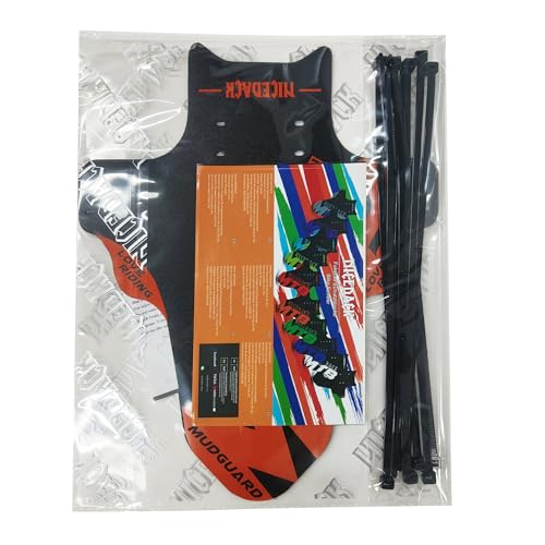 NICEDACK Mudguards Mountain Bike, 2 Pieces Mudguard Fit 20-29 Inch MTB Mudguard Front and Rear Compatible Bicycle Splash Guard