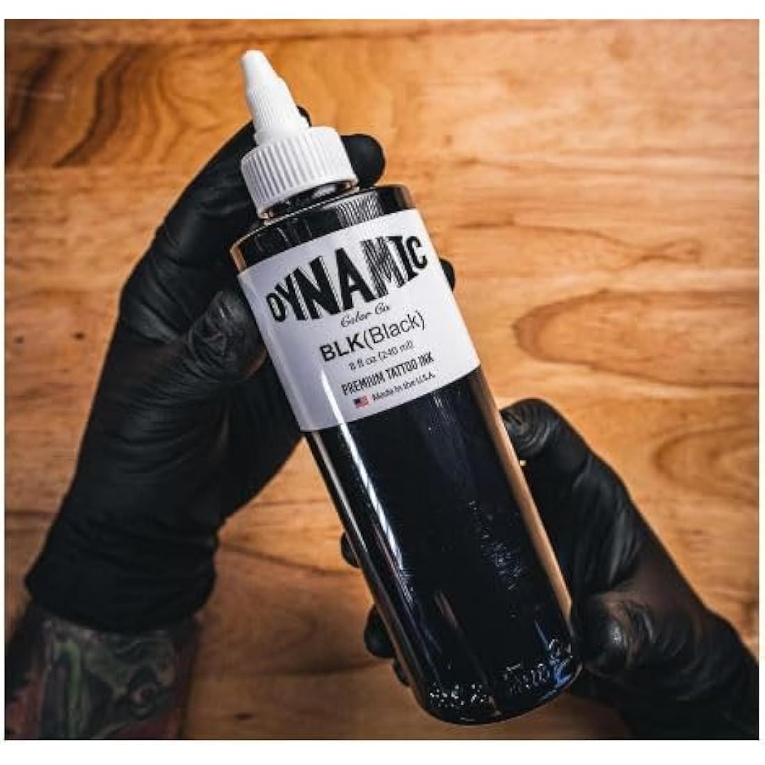 Dynamic color co. Tatto Ink 240ml 8oz for Tattoo Lining & Shading