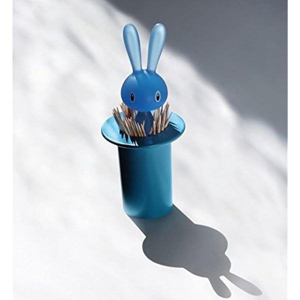 Alessi | Magic Bunny ASG16 B - Design Toothpick Holder in Thermoplastic Resin, Black