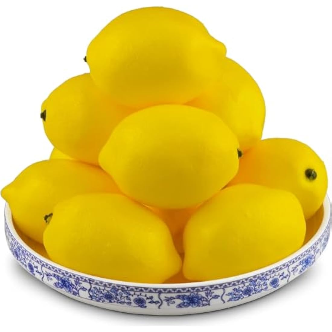 JEDFORE Artificial Lemon Lifelike Simulation Fake Fruit Lemons for House Kitchen Party Decoration Yellow 12pcs Set