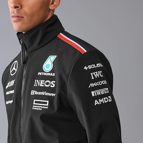 Mercedes AMG Petronas F1 Men's 2024 Team Softshell Jacket