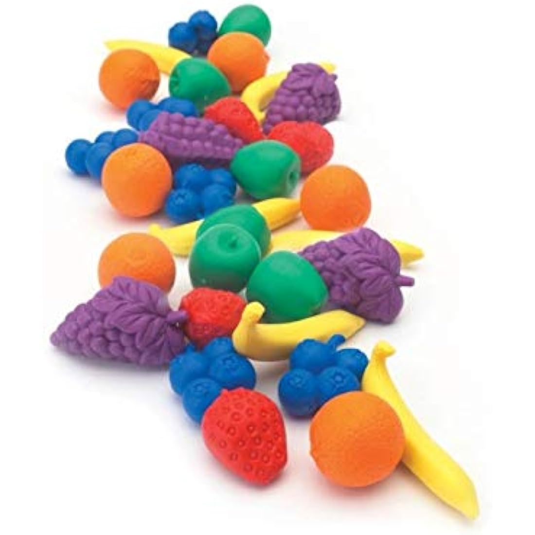 a2bsales Sorting Counters Starter Packs - Early Learning & Motor Skills Maths Toy - SEN Montessori (Fruit - 24 Pk)