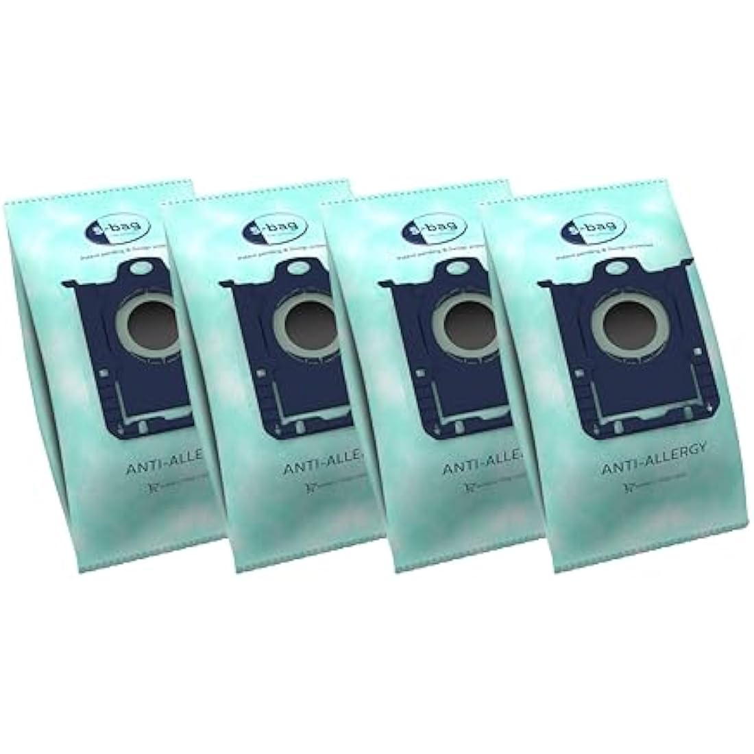 AEG GR206S s-Bag Anti-Allergy Vacuum Cleaner Bags VX4, VX6, VX7, VX8, AB61 (4 Synthetic Dust Bags, High Filter Performance, Reduces Pollen, Mites and Allergens, Ideal for Allergy Sufferers)