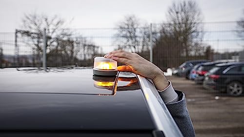 OSRAM LEDSL102 Ledguardian Road Flare Sign V16 Emergency Light for Cars, Breakdown Light, Car Emergency Beacon, Round Safety Warning Light for Vehicles and Motorcycles