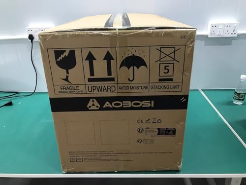 AAOBOSI Compressor Camping Fridge 95L, Car Fridge Dual Zone with 12/24V DC and 100-240V AC, -20°C to 20°C Portable Freezer for Car, Campervan, Lorry, Truck, Boat