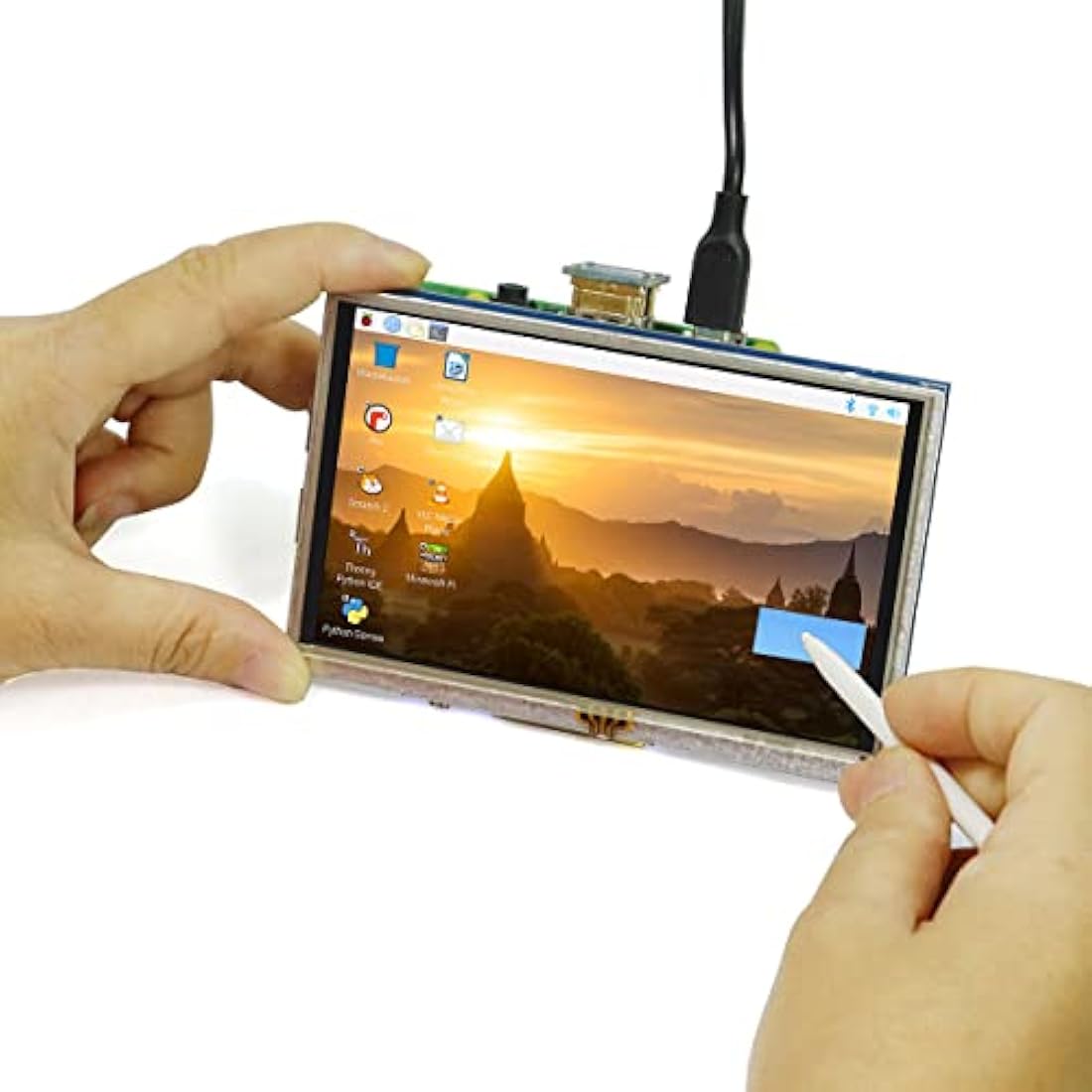 ELECROW For Raspberry Pi Screen, 5 inch Small Monitor 800x480 TFT Touch Screen Monitor Compatible with Raspberry Pi Banana Pi BB Black Windows 7 8 10 Jetson Nano