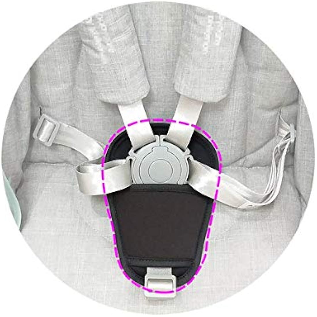 2 Piece Baby Stroller Car Seat Seat Belt Cushion Universal High Chair Crotch Belt Pads for Newborns Infants and Kids (Crotch Pads)