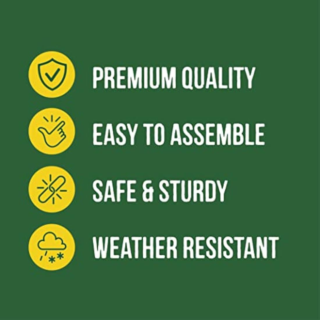 Feeding Station, Heavy Duty Bird Feeding Station with Three Hooks for Hanging Feeders, Easy to Assemble, Great for Any Garden or Outdoor Area - Honeyfield's (188x47cm), Black