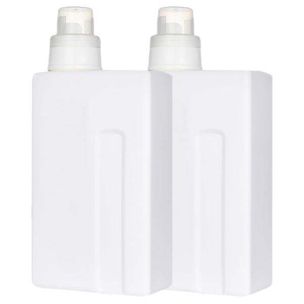 Zerodeko Laundry Powder Dispenser, Pe Leak-Proof Refillable Bottle, Liquid Storage Container Lotion Bottle for Shower Gel, Detergent, 2PCS
