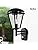 Betta Lighting Outdoor Wall Lantern with Motion Sensor - E27 GLS PIR Motion Security Light - IP44 Waterproof Garden Security Light - Matt Black Outside Lights Mains Powered (Bulb Not Supplied)