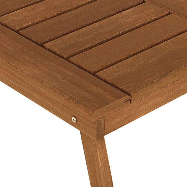 Furinno Patio Folding Tables, Wood, Natural, 104.14 (W) x 42.92 (H) x 45.21 (D) cm