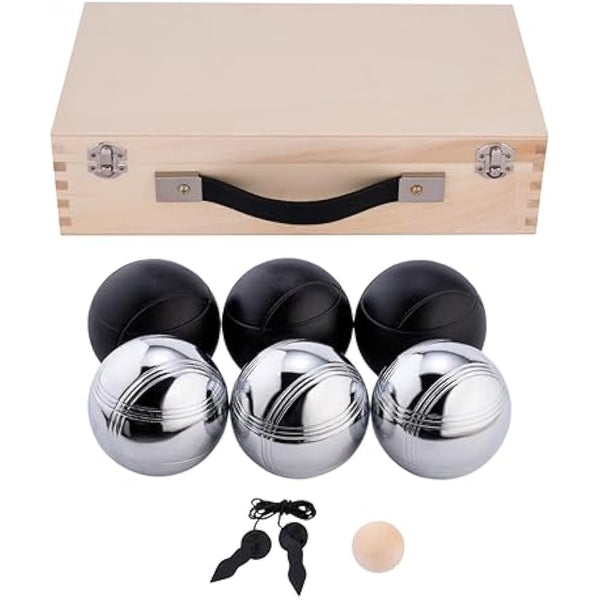 Engelhart Weiblespiele 010208 Set in Wooden Box, Pack of 6, Black/Silver