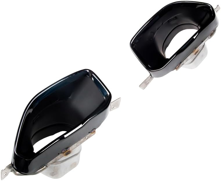 Oneway Set of custom-fit exhaust trims compatible with BMW 3-Series G20/G21 M-Pack 2018-2022 - Black stainless steel