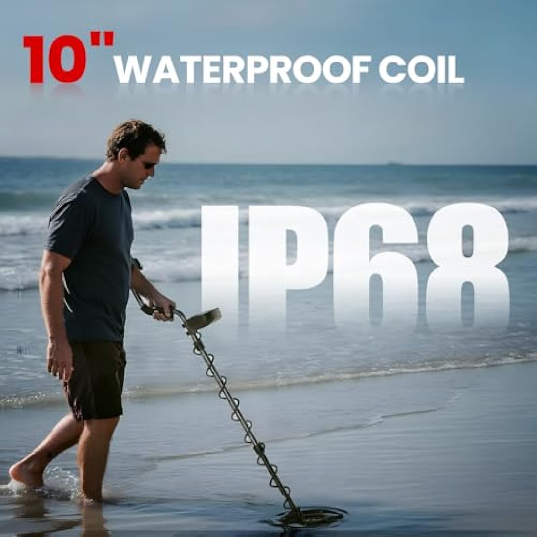 DR.ÖTEK Metal Detector for Adults Professional, Lightweight, Pinpoint & Exclusive Memory Mode, Higher Accuracy, IP68 Waterproof Coil, Bigger Backlit LCD Display, New Advanced DSP Chip