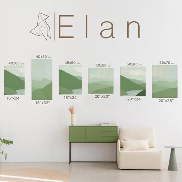 Elan Stretched Canvases 50x60 CM, 6-Pack for Painting, Painting Canvas Bulk, Adults Blank Paint Art Canvas, White