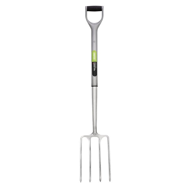 Draper 83753 Extra Long Stainless Steel Garden Fork with Soft Grip