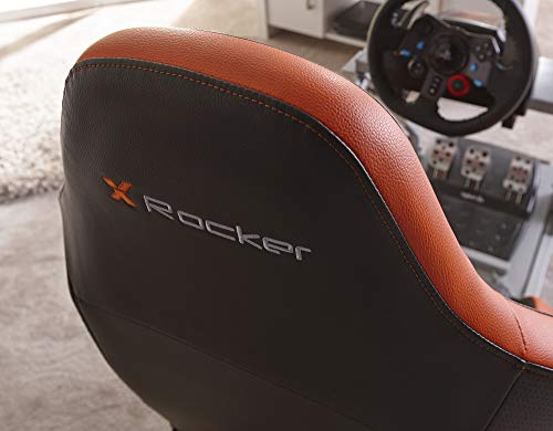 X-Rocker Steering Wheel Stand, Foldable Racing Wheel Stand with Seat Fixing Rod, Adjustable Height, Adjustable Angle, Suitable for Logitech, XBOX, Madcatz, Playstation, Racing Wheel Stand - Black