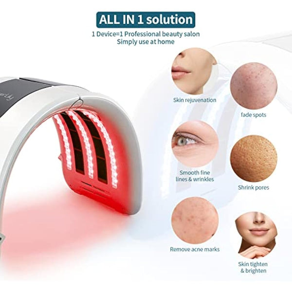 7 Colors Led face Mask,Red Light Therapy Lamp,PDT Machine, Skin Care Light Mask For Face Body SPA,Anti-Anging,Rejuvenation,Firming,Smooth Wrinkle,Skin Brighten,Home Use,Beauty Salon Device