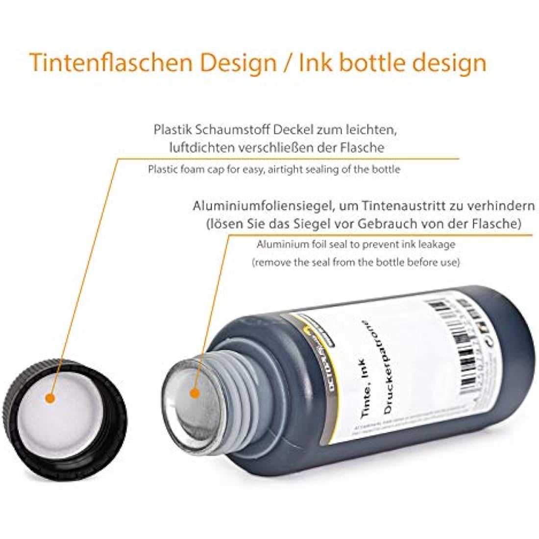 6x 100ml PureInk refill ink compatible for Canon PGI-580, CLI-581 printer cartridges for Canon Pixma TS 8120, TS 8126, TS 8150, TS 8151, TS 8152, TS 9120, TS 9150, TS 9155 (not OEM)