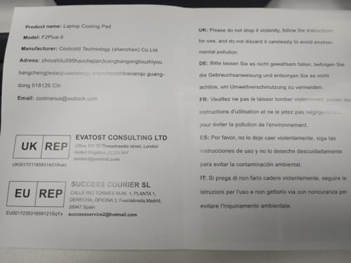 AIMIUZI Laptop Cooling Pad, Laptop Cooler for 12-15.6 Inch Notebooks, Laptop Cooling Stand with 5 Quiet Fans, 5 Height Adjustable, 2 USB Ports, Phone Stand (Black)