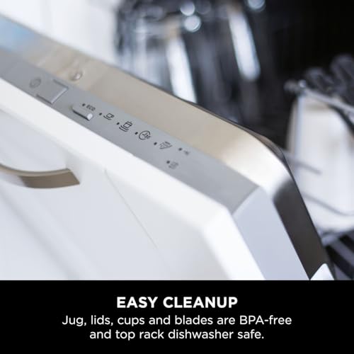 Ninja 2-in-1 Detect Power Blender Pro & Single Serve, 1200W Blender With Jug, & 2x Single Serve Cups, Blend Smoothies, Chop Vegetables & Mix Frozen Drinks, Black/Copper, TB301UKCP