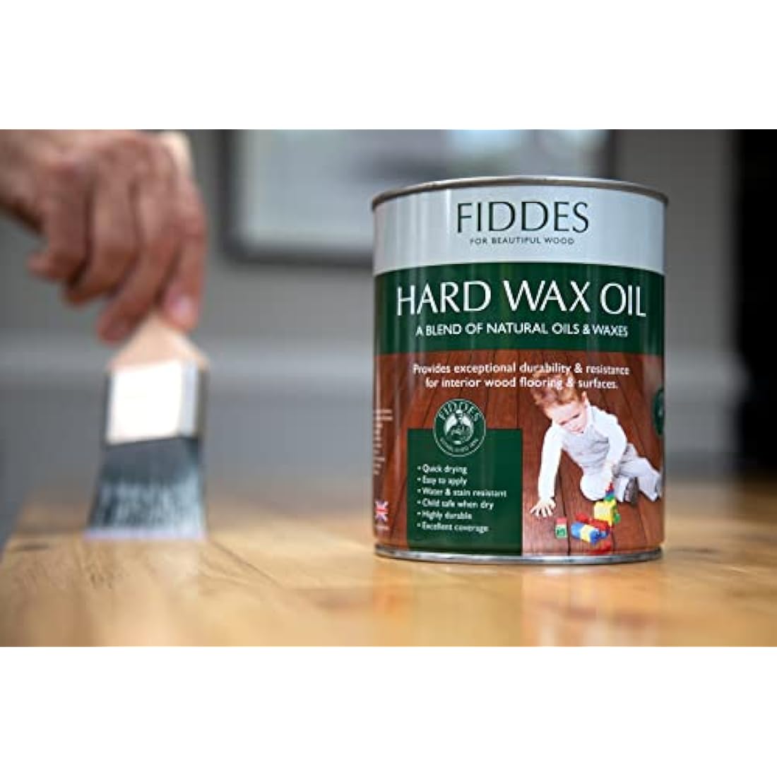 Fiddes Satin Finish Hard Wax Oil 250 ml, Clear