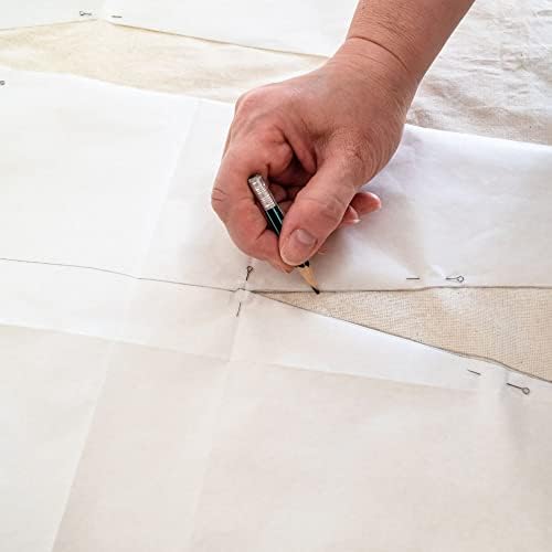 1 Metre - Calico Fabric by The Metre - 100% Cotton, Unbleached for Craft Works and Embroidery - Extra Wide 160 cm - Medium Weight 165 GSM - Premium Quality Material for DIY Projects and Sewing