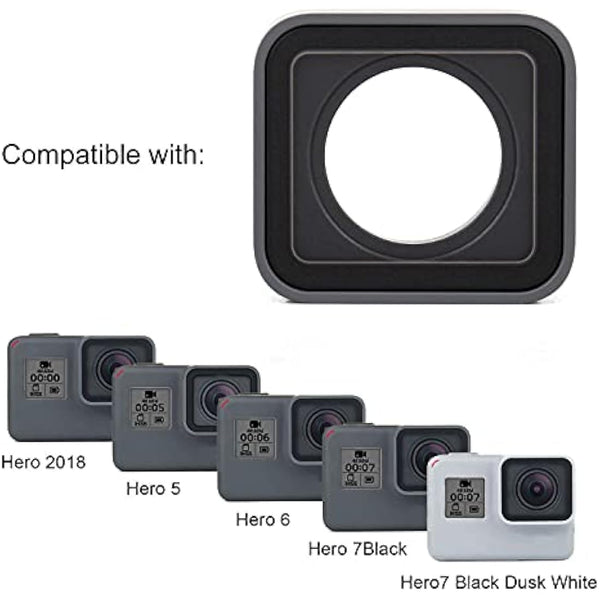 Protective Lens Replacement for GoPro Hero 5/6/7 Black - 33ft (10m) Waterproof Hydrophobic Glass Lens Protector, Replacement Part for GoPro Cameras