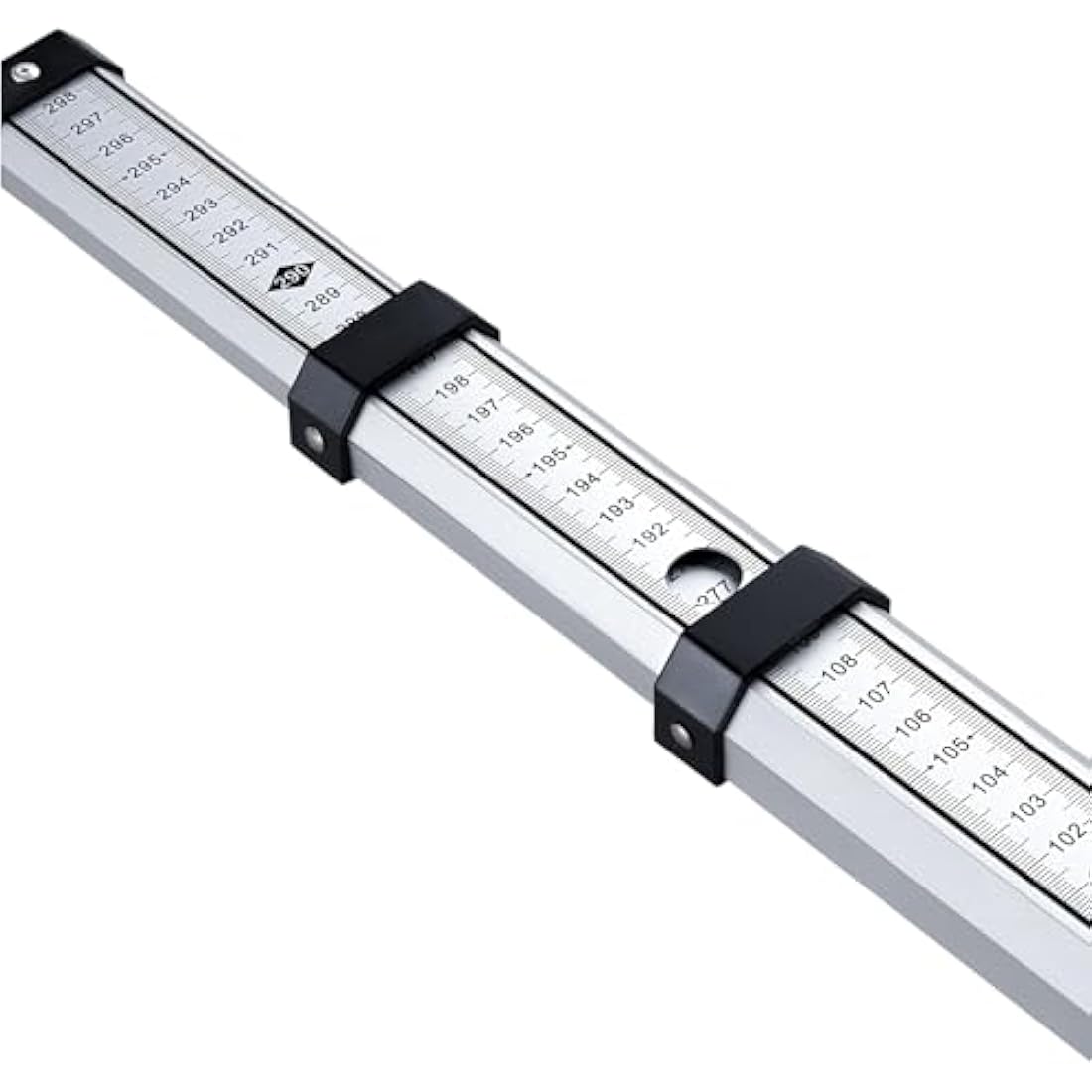Firecore Levelling Staff, Telescopic Levelling Staff 3m, Aluminium Measuring rods for Cross line Lasers and Rotating Lasers, Measuring Staff with Spirit Bubble, 3m Length in 3 Sections, mm/dm Scale