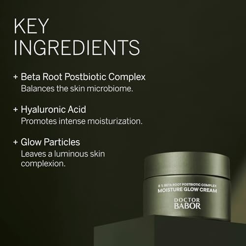 DOCTOR BABOR CLEANFORMANCE Face Cream, for Dry Skin, Moisturising Cream with Vitamin E, Vegan Formula, Moisture Glow Cream, 1 x 50 ml