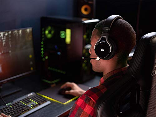 CORSAIR VIRTUOSO RGB WIRELESS XT Multiplatform Gaming Headset With Bluetooth – Dolby Atmos – Omni-Directional Microphone – iCUE Compatible – PC, Mac, PS5, PS4, Nintendo Switch, Mobile – Black