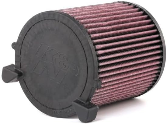 K&N Replacement air filter compatible with Audi A3 1.6 6/2003-2012 (excl. FSi) A3 2.0 excl. Turbo / div VAG (E-2014), Heather Red