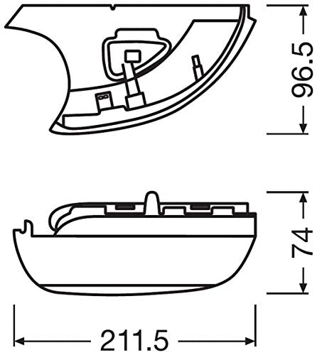 OSRAM LEDriving dynamic LED mirror indicator for Audi A3 8 V, Audi S3 8 V, Audi RS3 8 V - Black Edition