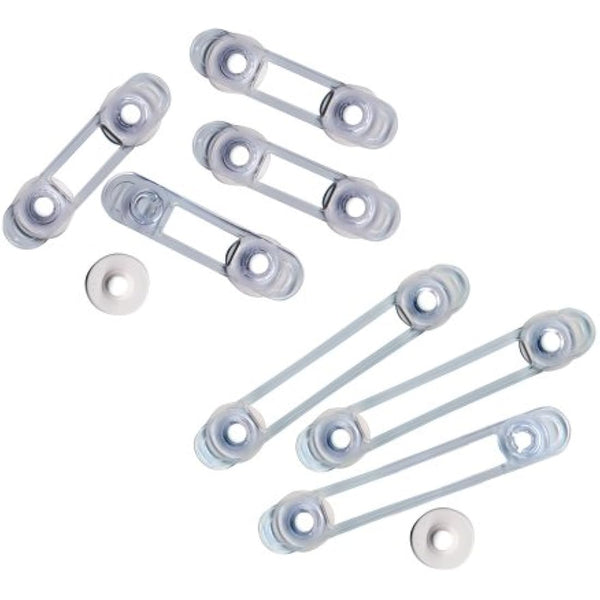 Dreambaby 3 Multi-Purpose and 4 Mini Multi-Purpose Latches - Value Pack (Transparent), 7 Pieces