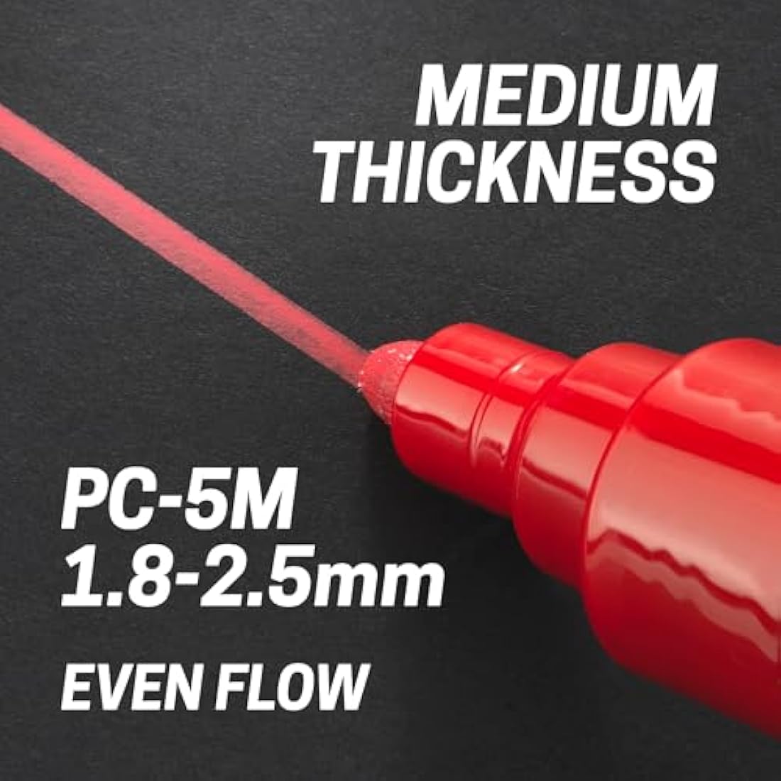 Posca Pens PC-5M Medium Acrylic Felt Tip Coloured Permanent Paint Markers for Adults and Kids. Perfect for Colouring, Fabric, Graffiti, Watercolour, Outline Drawing, Window and Glass Art. 8 Pack