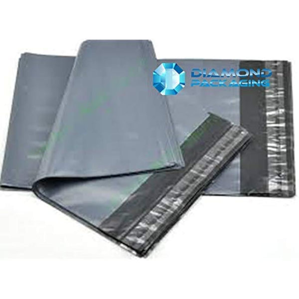 Diamond Packaging 100 Mixed Grey Plastic Mailing Mail Post Postage Bags